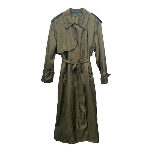 Khaki trench coat