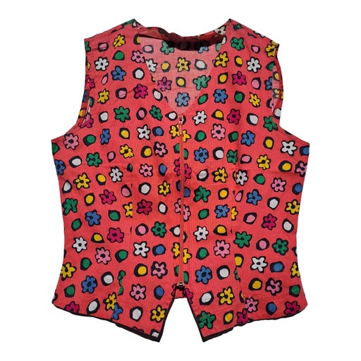 Sleeveless floral vest