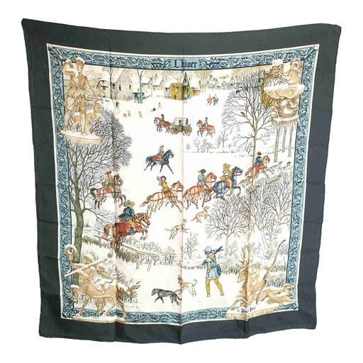 Hermès silk scarf