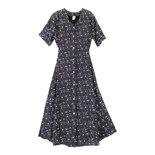 Robe midi à fleurs