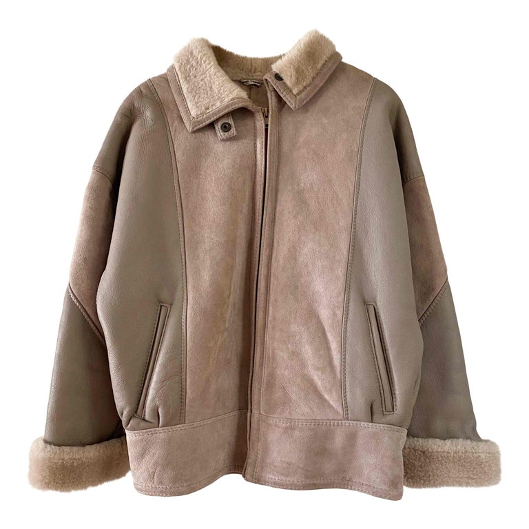 Shearling bomber