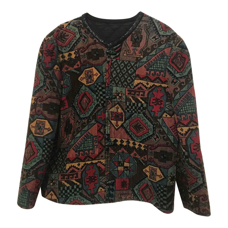 Quilted velvet jacket