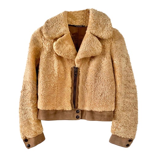 Blouson peau lainée
