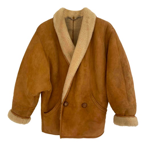 Camel shearling