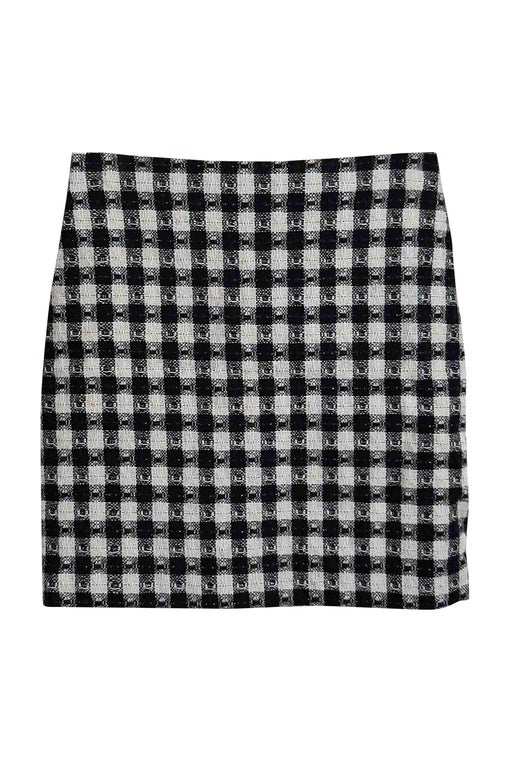 Wool mini skirt