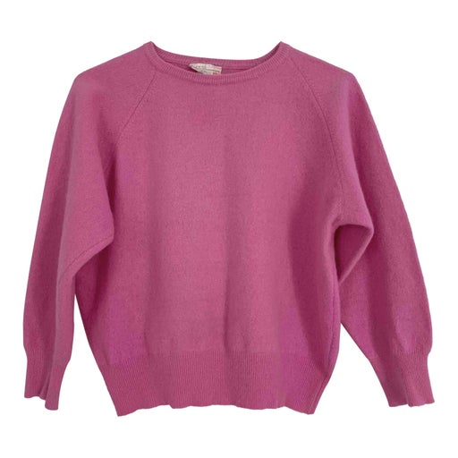 Short angora sweater