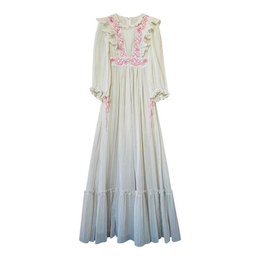 Robe longue en coton