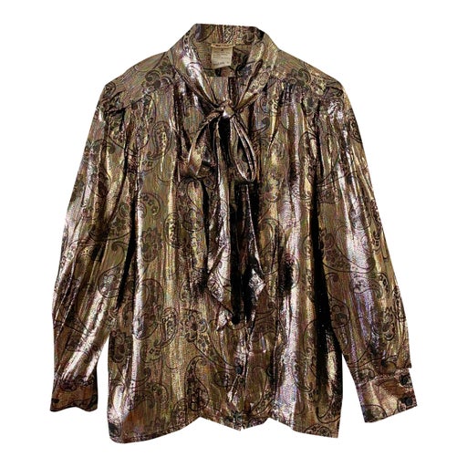 Blouse en lurex Courrèges