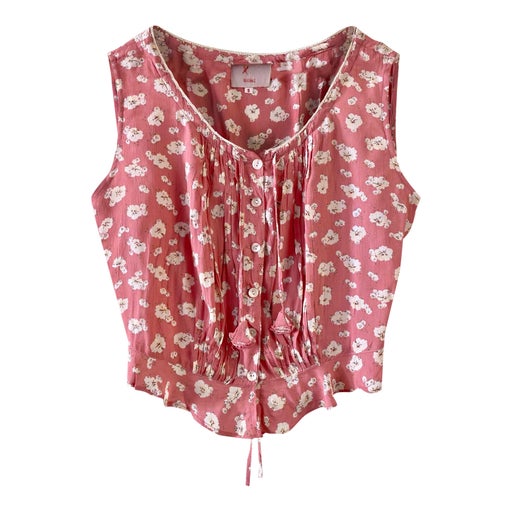 Crop top à fleurs