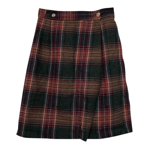 Jupe portefeuille tartan 