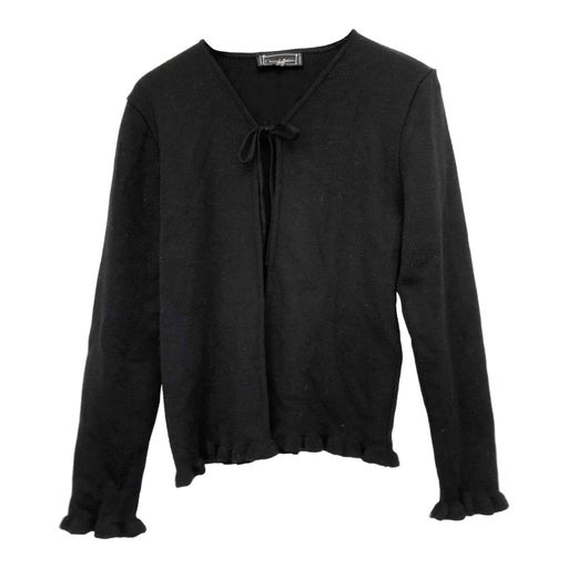 Ruffled cardigan
