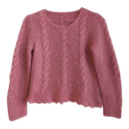 Pull court en laine