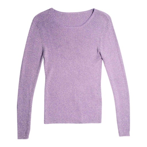 Silk and lurex sweater