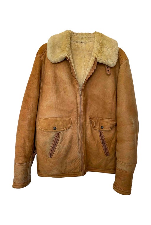 Shearling bomber