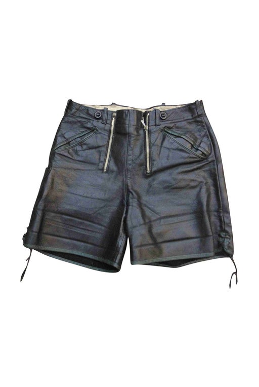 Leather shorts