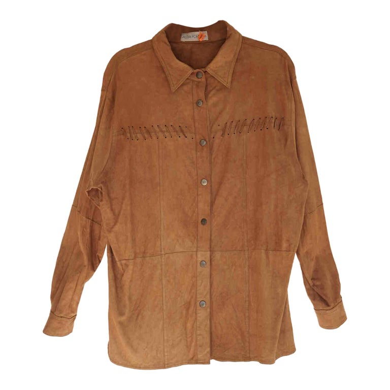 Chemise en daim discount femme