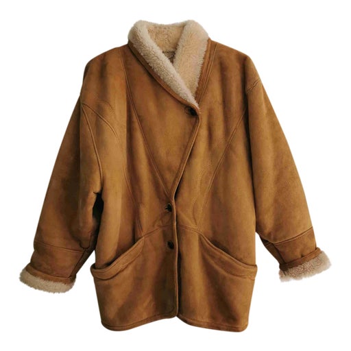 Manteau en peau lainée