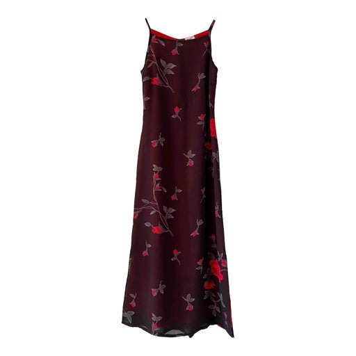 Robe longue à fleurs