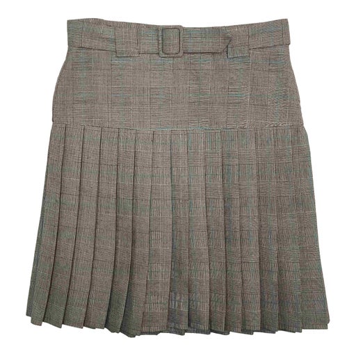 Pleated wool skirt