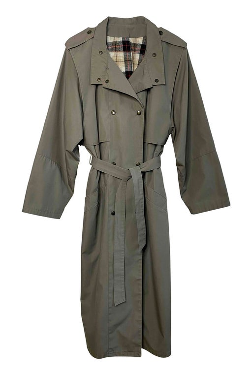 Gray trench coat