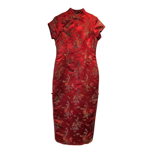Long silk dress