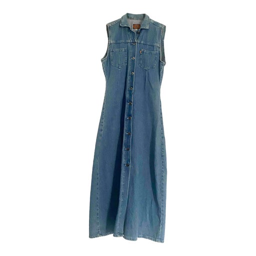 Long denim dress