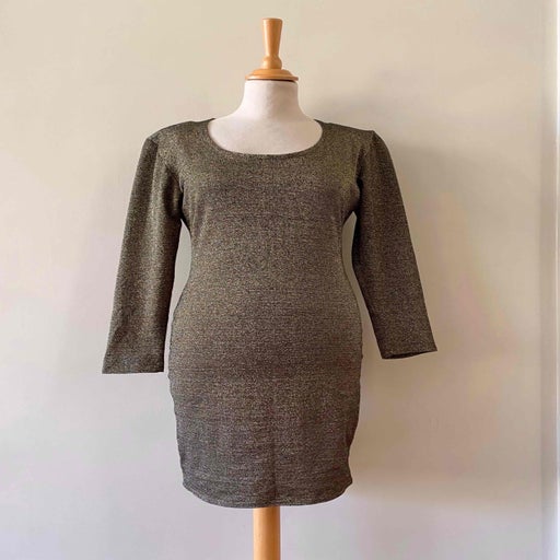 Lurex knit mini dress