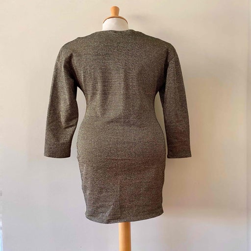 Lurex knit mini dress