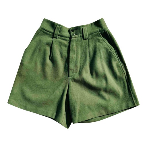 Short en cachemire et laine