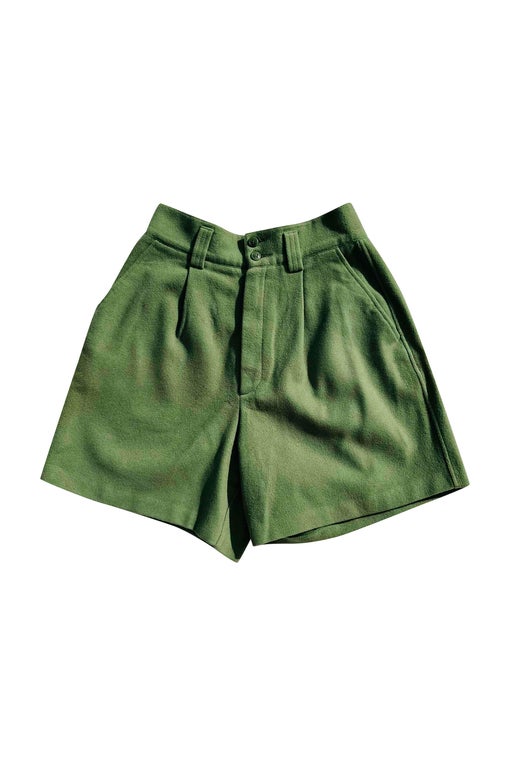 Cashmere and wool shorts