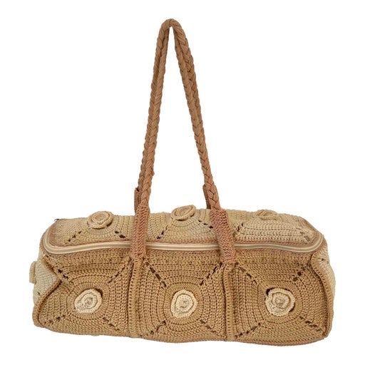 Crochet baguette bag