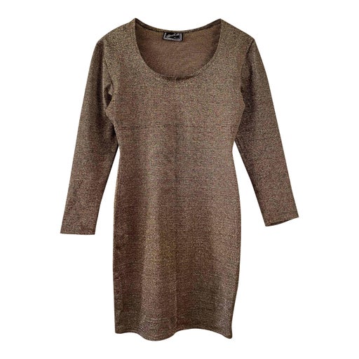 Lurex knit mini dress