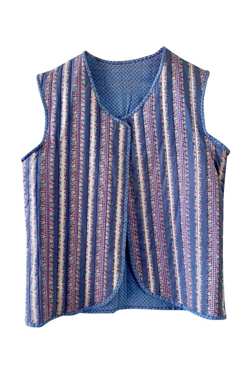 Reversible quilted vest