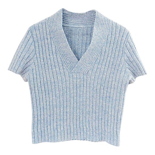 Short-sleeved sweater