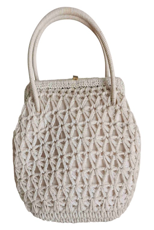Braided cotton handbag