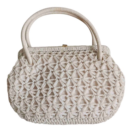 Braided cotton handbag