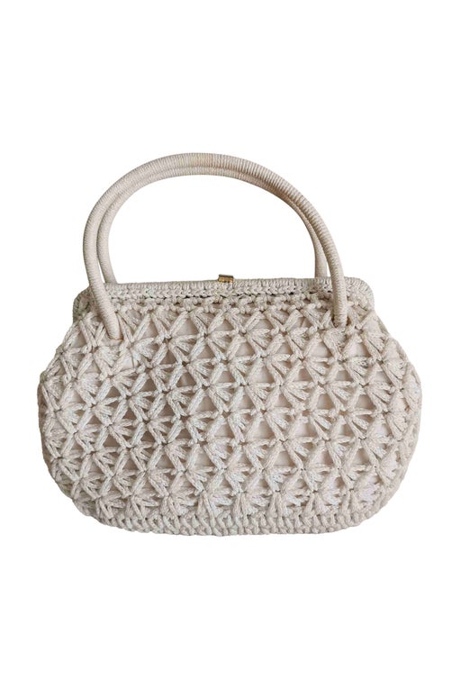 Braided cotton handbag