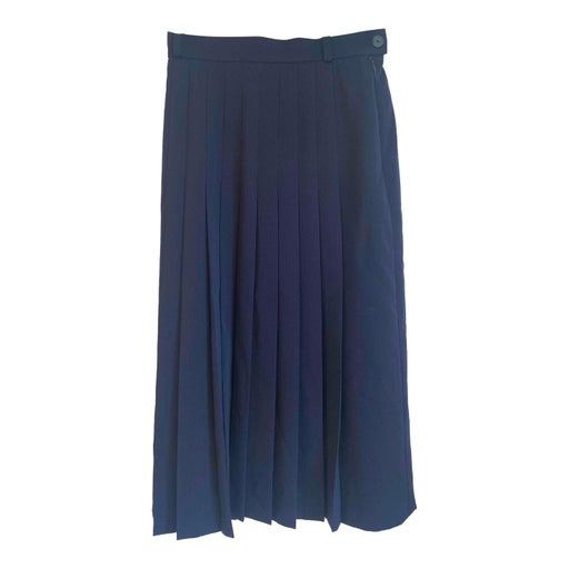 Pleated midi skirt