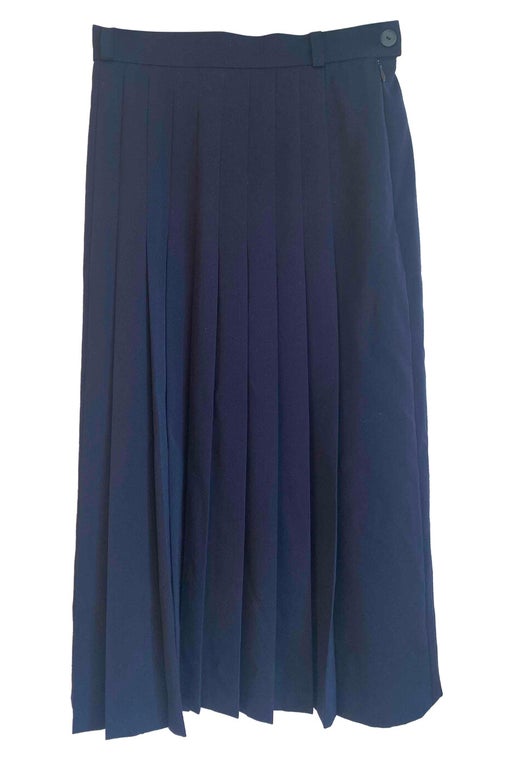 Pleated midi skirt