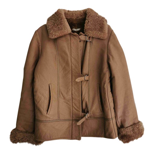 Leather bomber