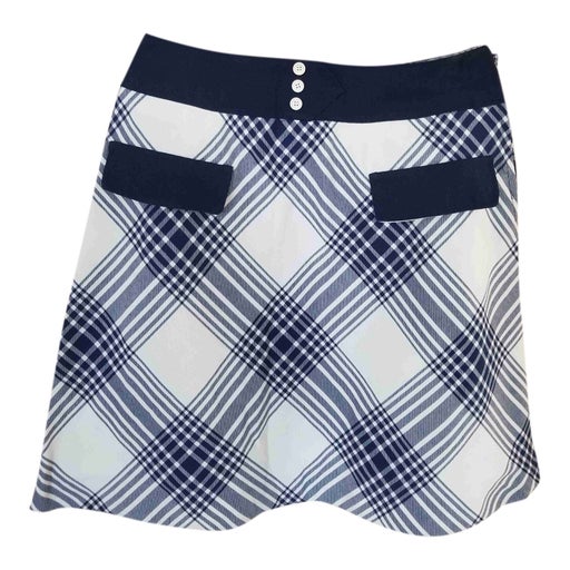 Short checked skirt