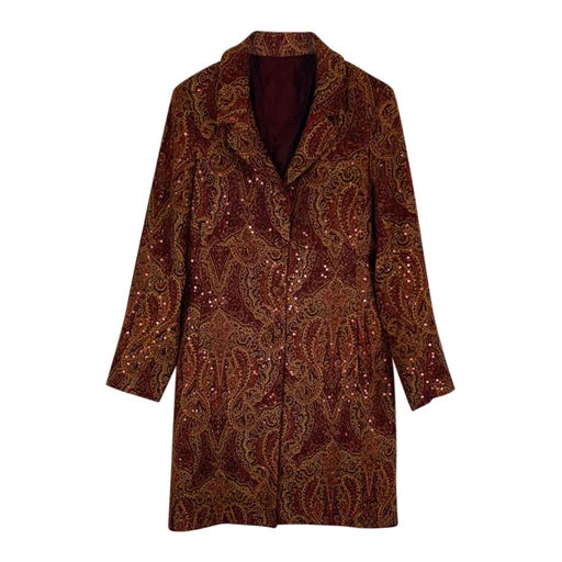 Long embroidered jacket
