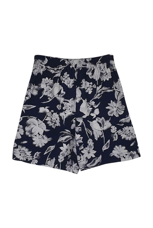 High-waisted floral shorts