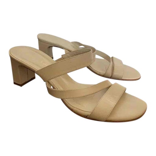 Leather heeled mules