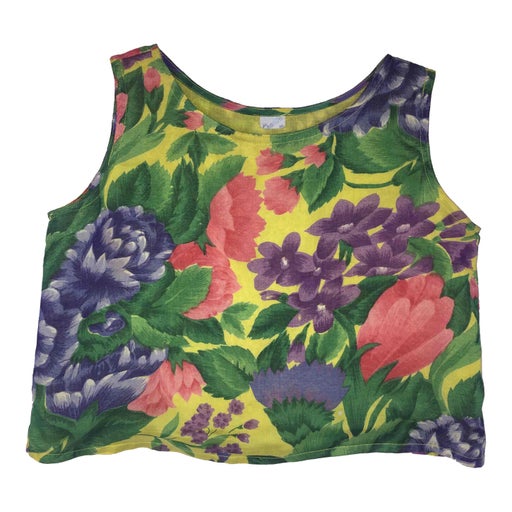 Crop top à fleurs