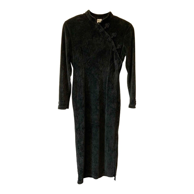 Asian velvet dress