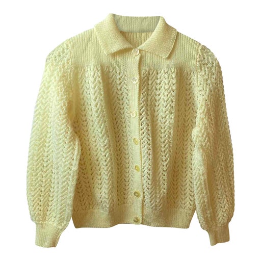 Yellow cardigan
