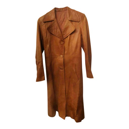 Long leather coat