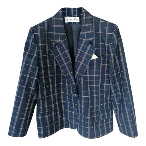 Checked blazer