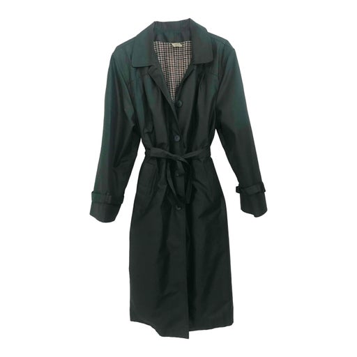 Dark green trench coat